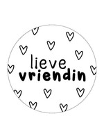 Sluitsticker Lieve vriendin 10 x