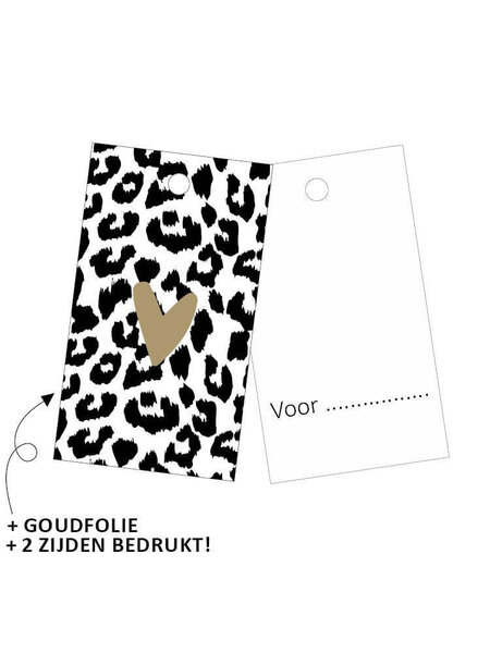 Cadeaulabel Cheetah 5x