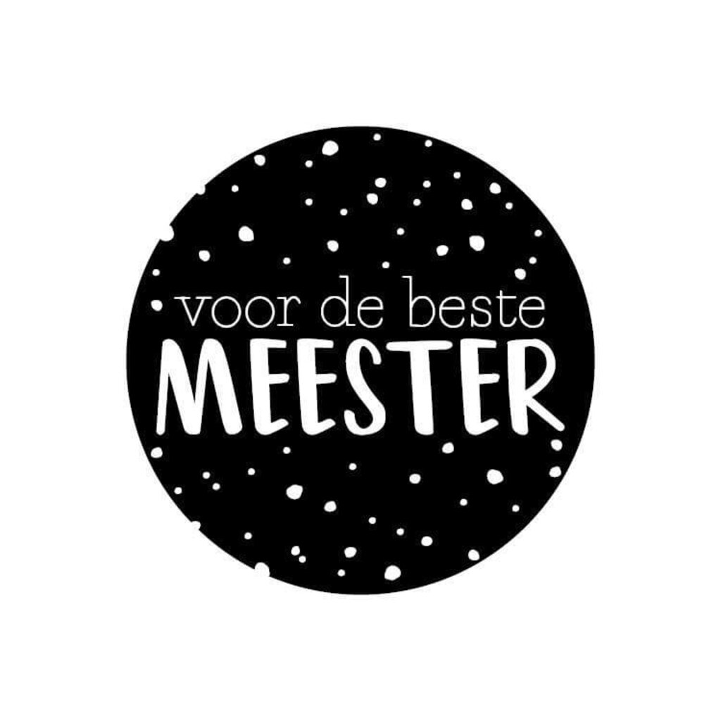 Sluitsticker voor de beste meester 10x