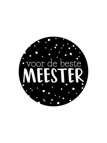 Sluitsticker voor de beste meester 10x