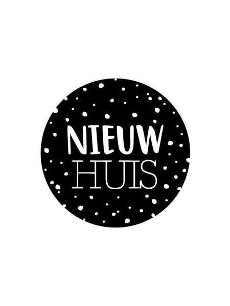Sluitsticker nieuw huis 10x