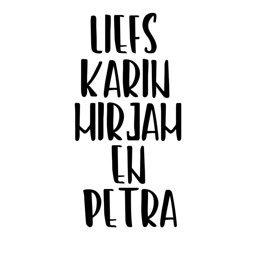 Sticker 'Voor de fleurigste zus