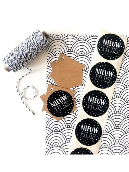Label huis 5x