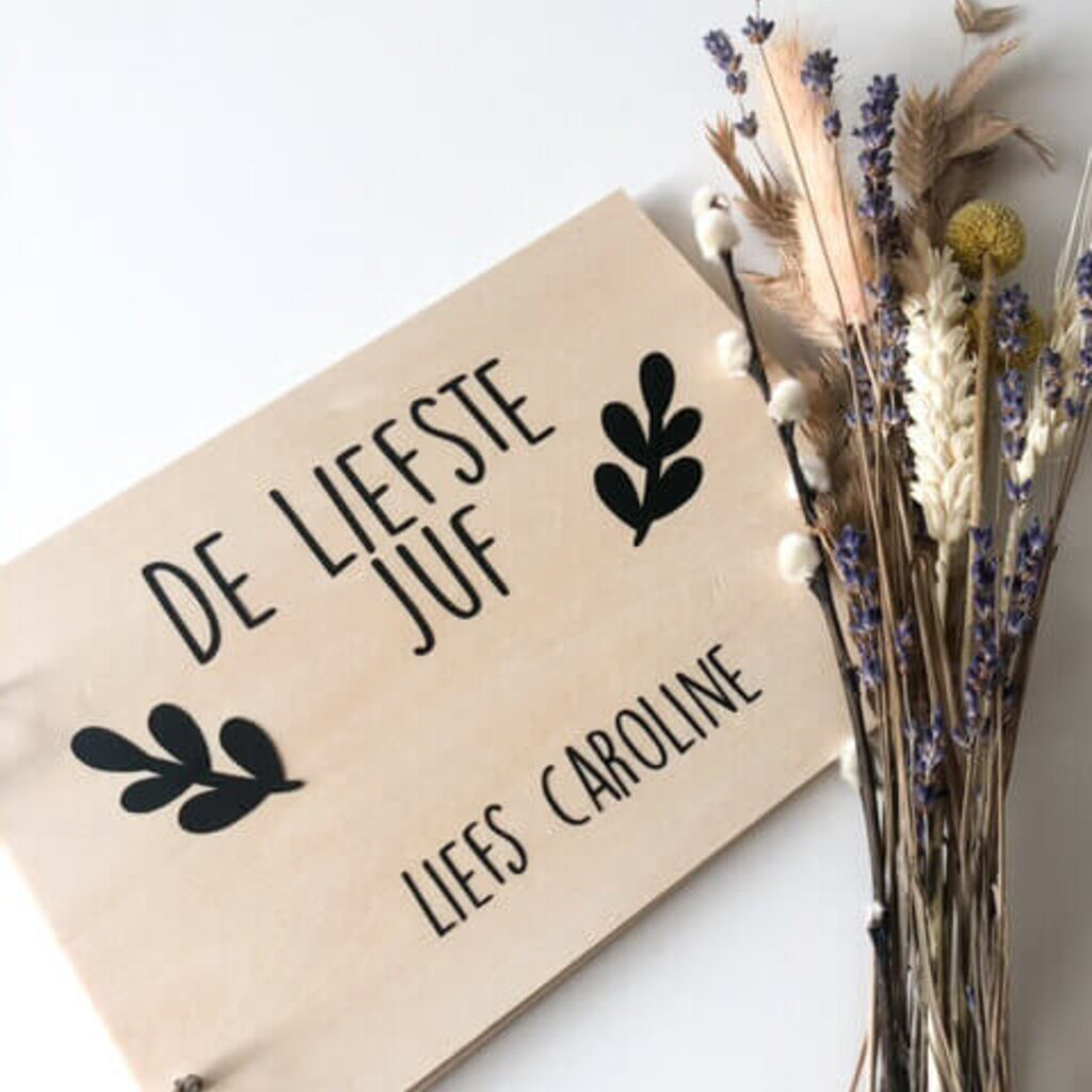 Bloemenpers voor de liefste juf