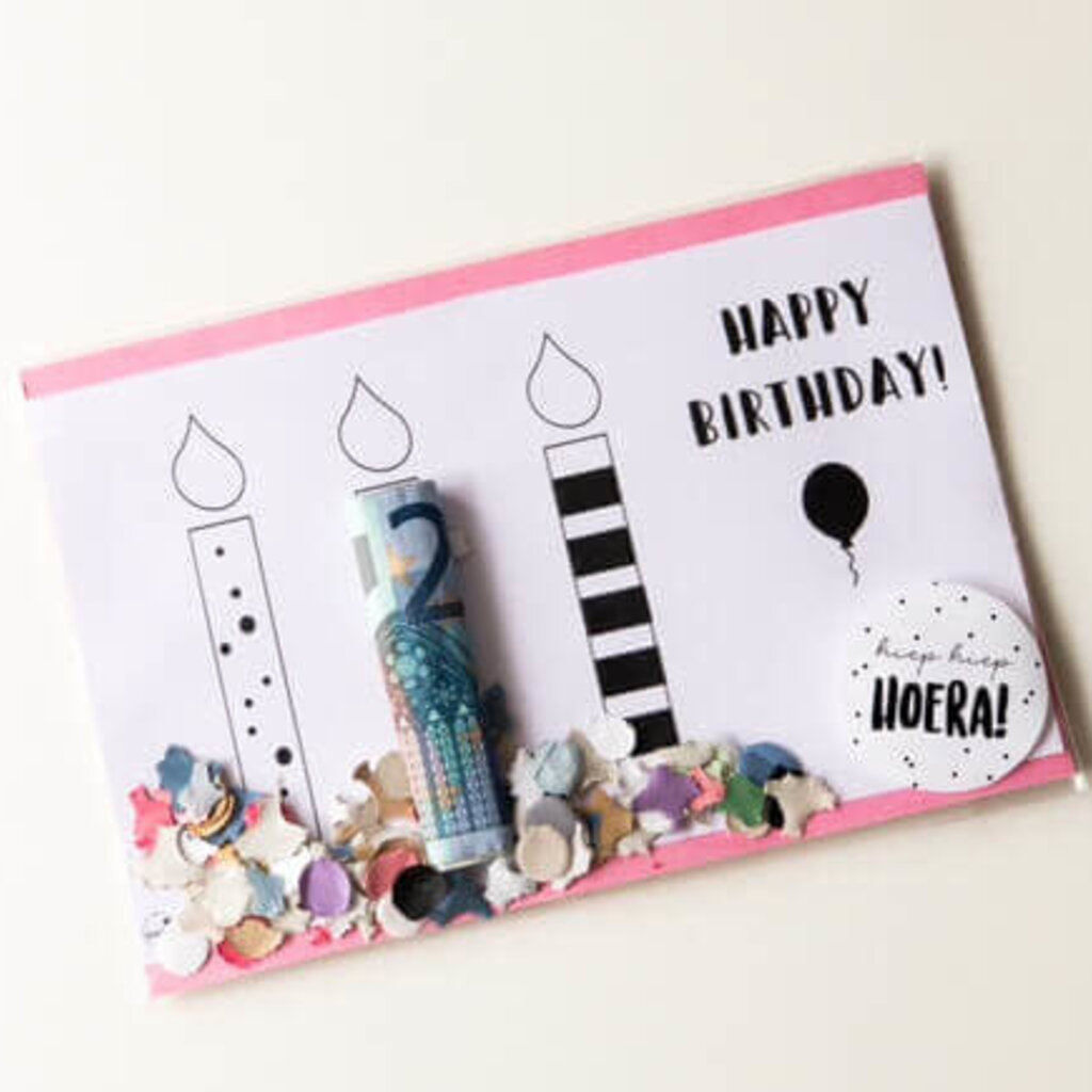 Printable Kaarsjes voor een geld cadeautje