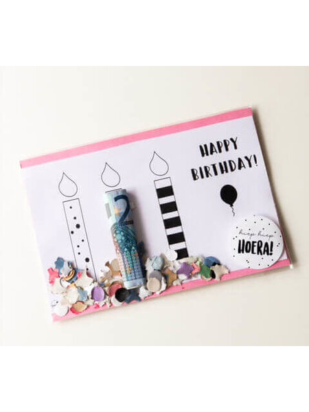 Printable Kaarsjes voor een geld cadeautje