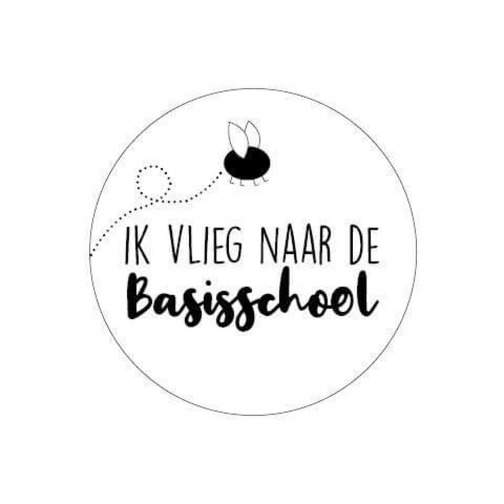 Sluitsticker ik vlieg naar de basisschool 10 x