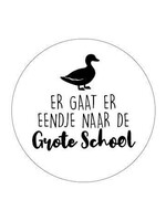 Sluitsticker er gaat er eendje naar de grote school 10 x