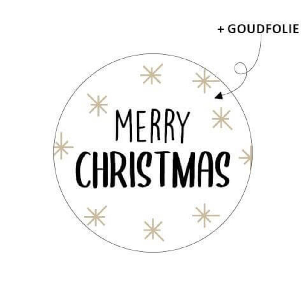Sluitsticker Merry Christmas 10x