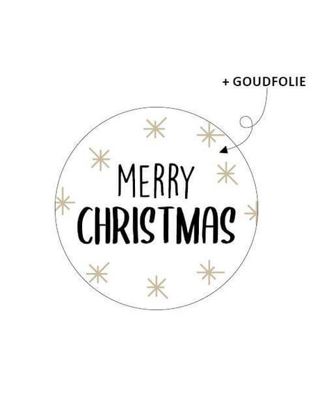 Sluitsticker Merry Christmas 10x