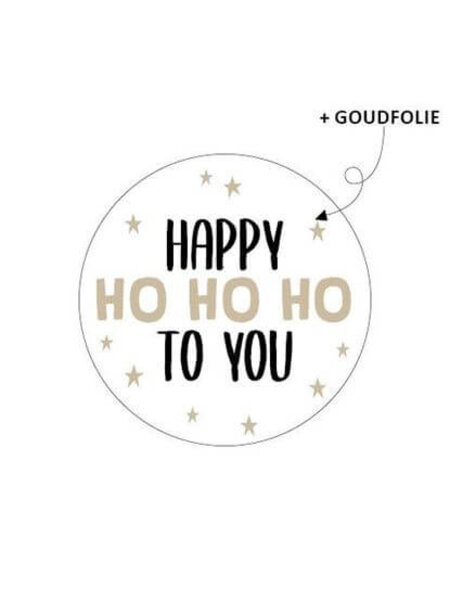 Sluitsticker Happy ho ho 10x