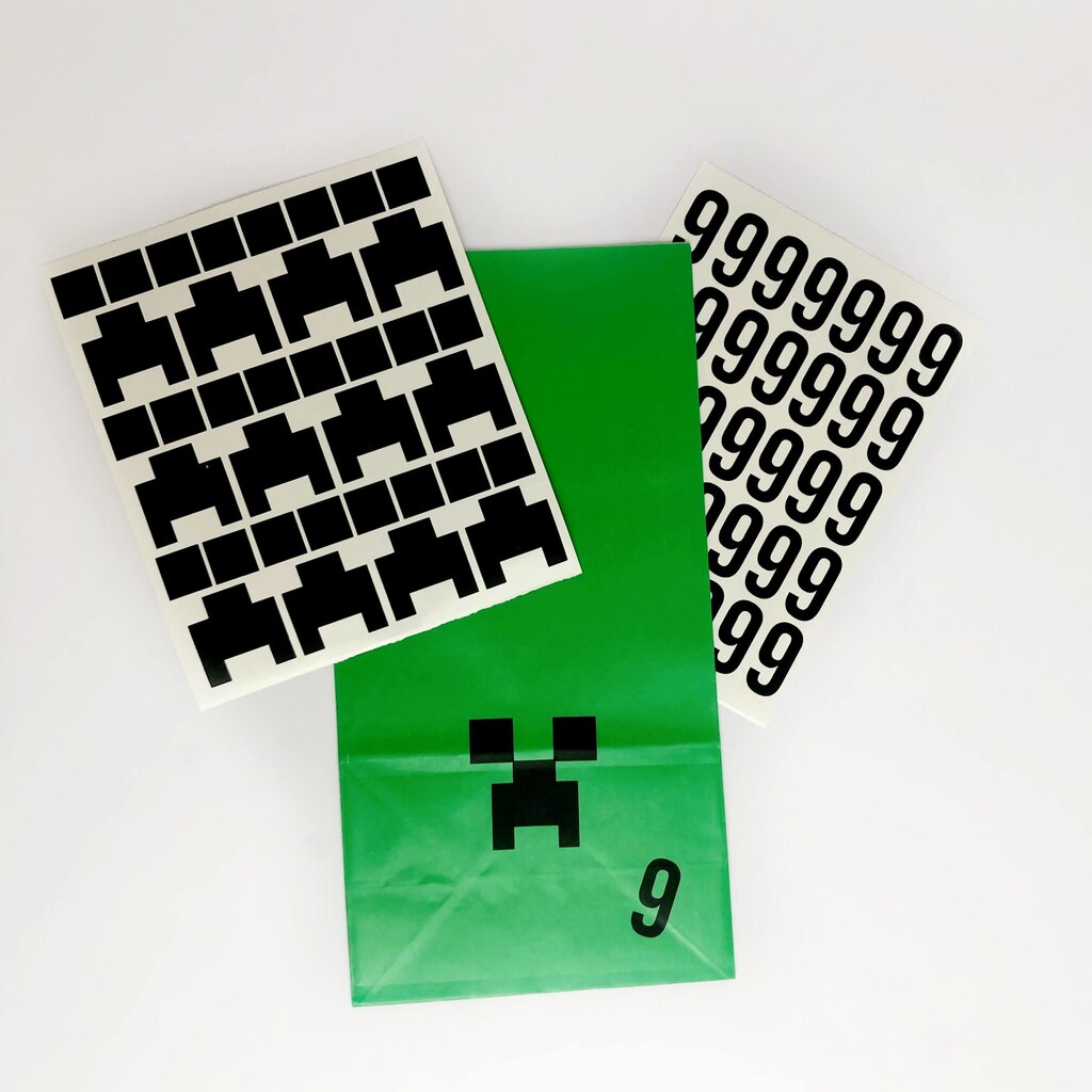 Traktatiestickers Minecraft