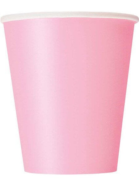 Roze bekers 8x