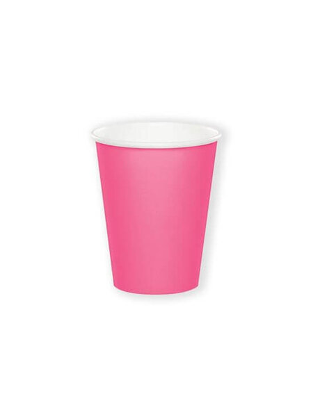 Donker roze bekers 8x