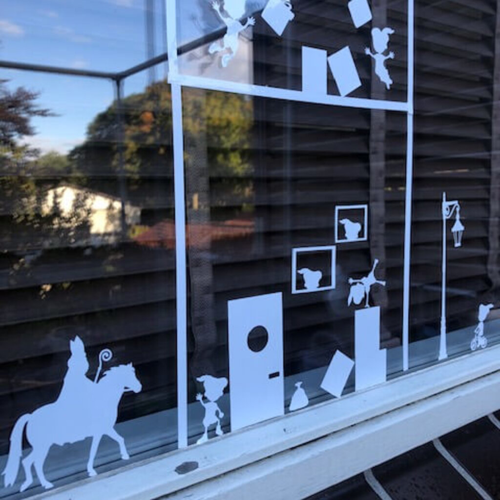 Raamsticker Pietenhuis