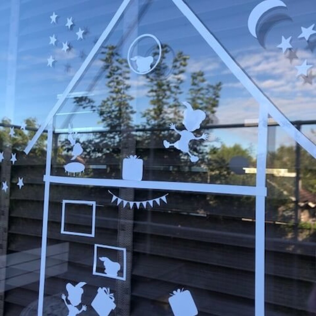 Raamsticker Pietenhuis
