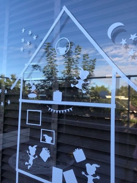 Raamsticker Pietenhuis