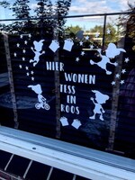 Raamsticker Pietjes met naam