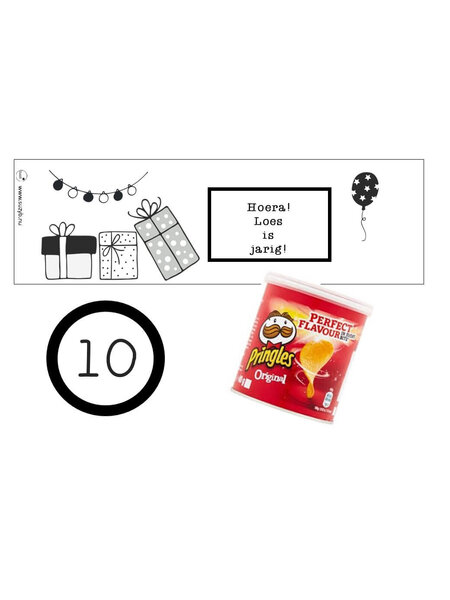 Printable Pringles zwart wit
