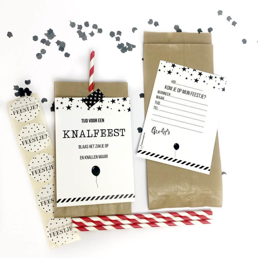 Uitnodiging knalfeest 7x