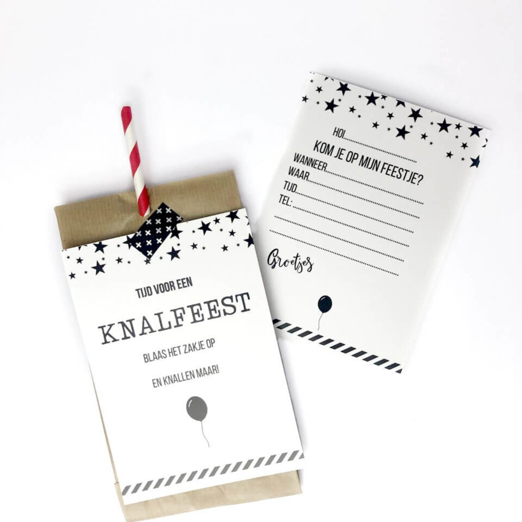 Uitnodiging knalfeest 7x