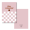  Kaart  Fijne verjaardag checkerboard roze