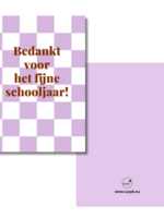 Kaart Bedankt voor het fijne schooljaar!