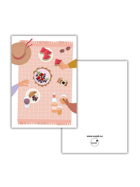 Kaart Picknick blanco
