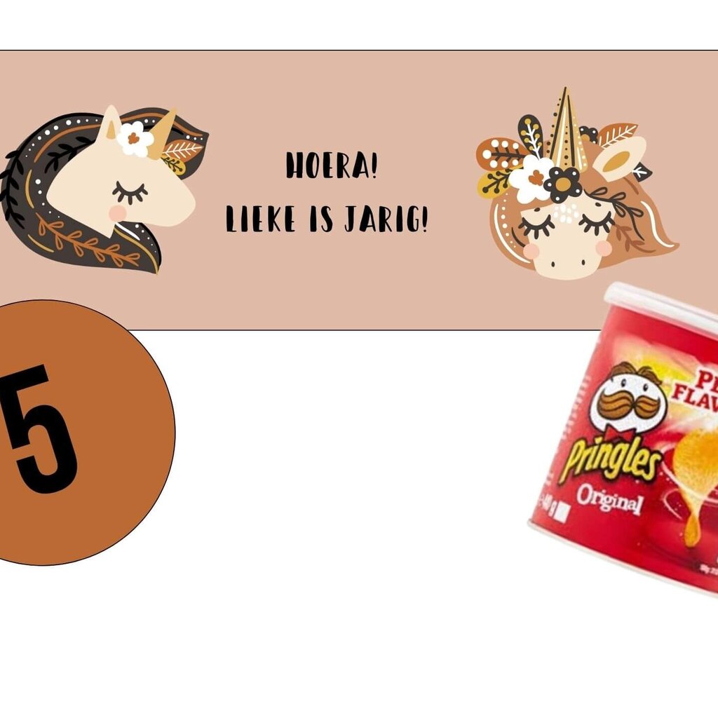 Printable Pringles  -  Unicorn