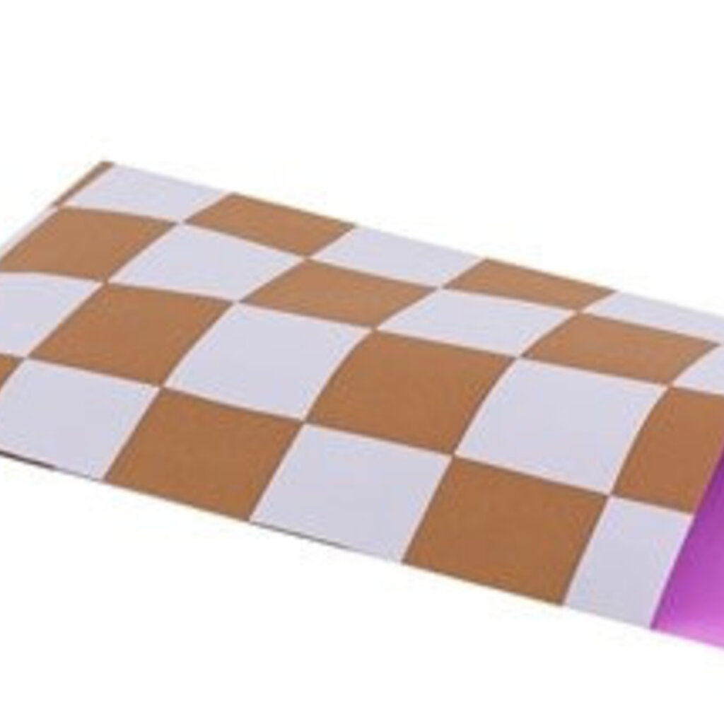 Cadeauzakjes blokken lichtblauw bruin 5x