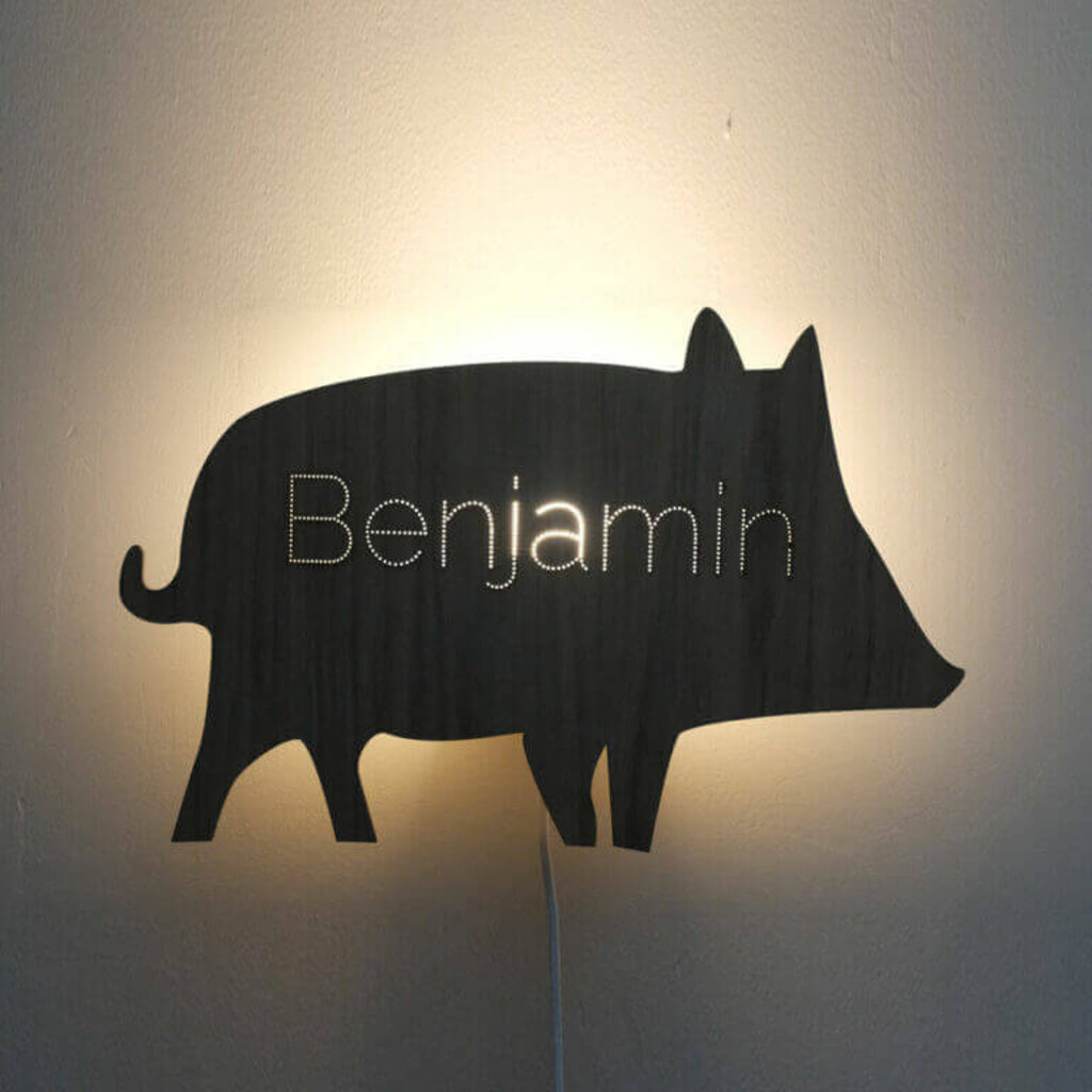 Wandlamp Zwijn