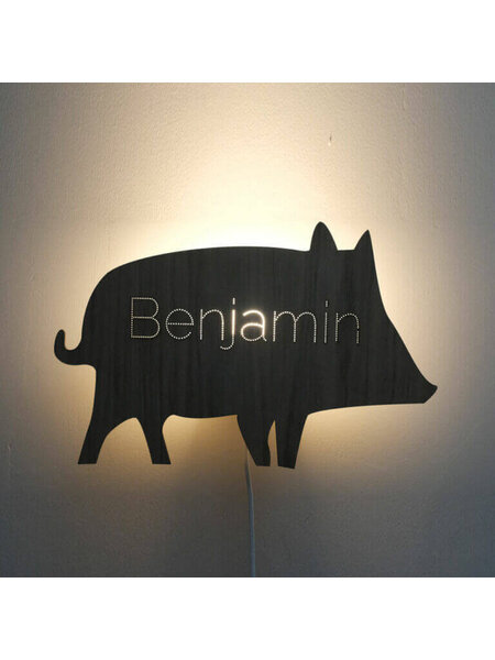 Wandlamp Zwijn
