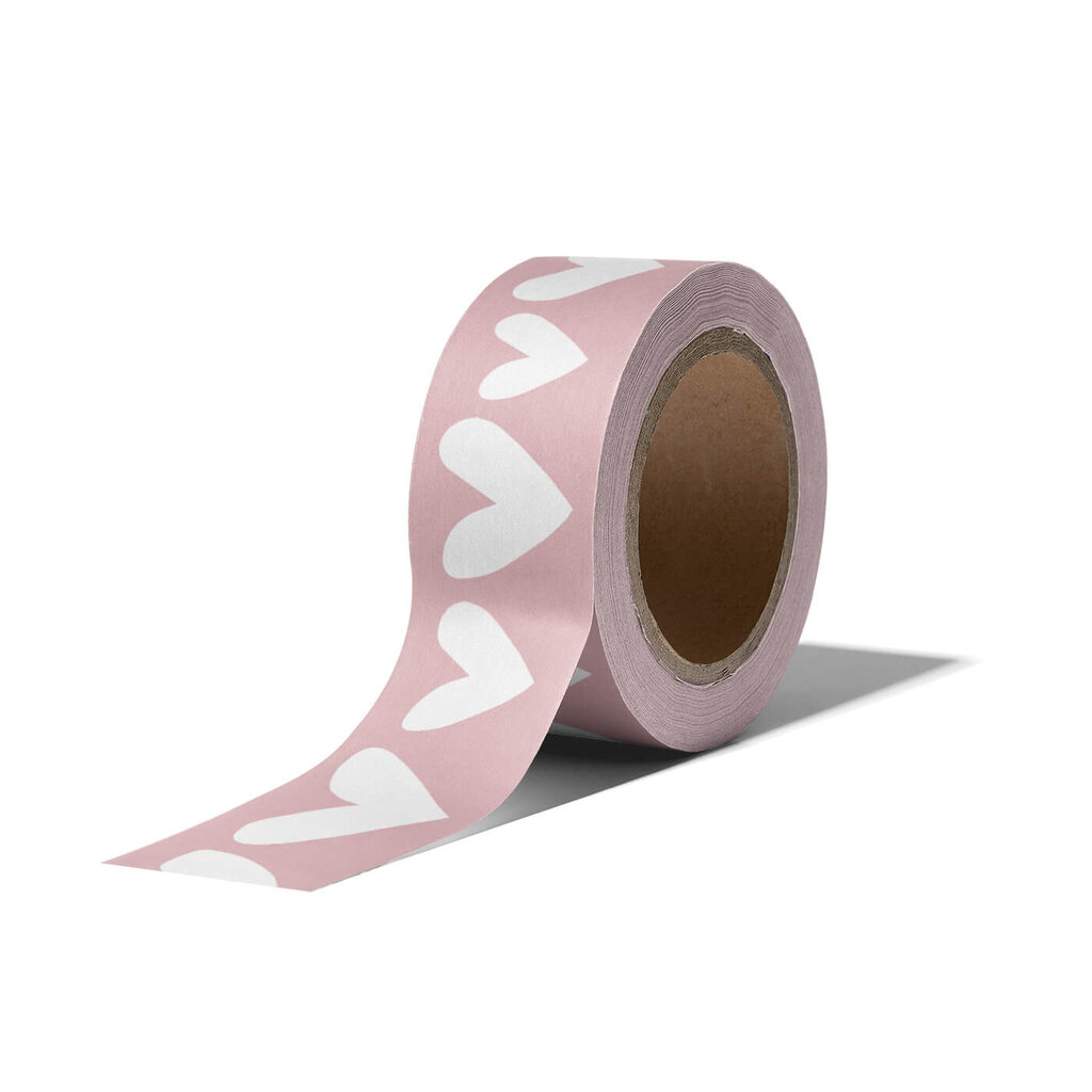Washi tape roze harten