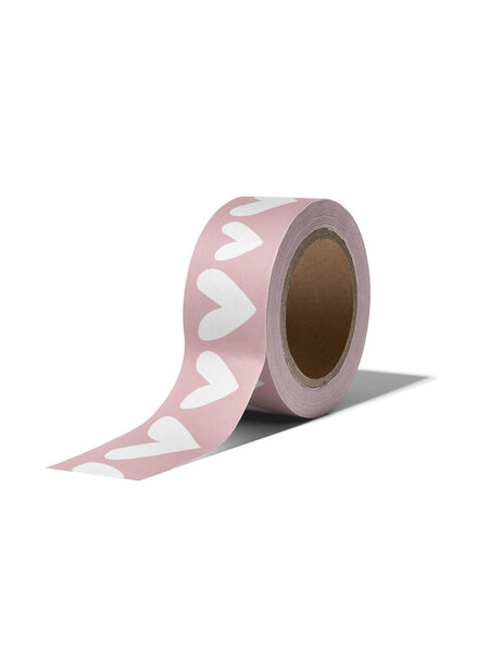 Washi tape - roze harten