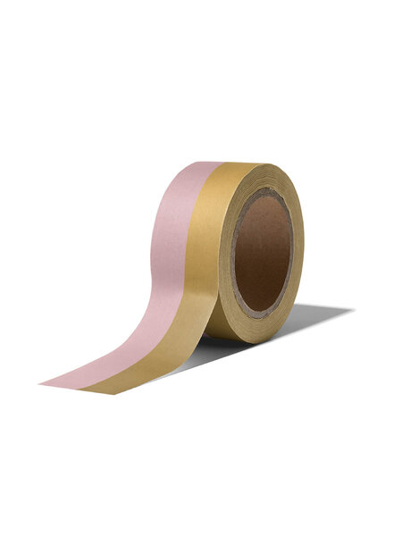 Washi tape Goud roze