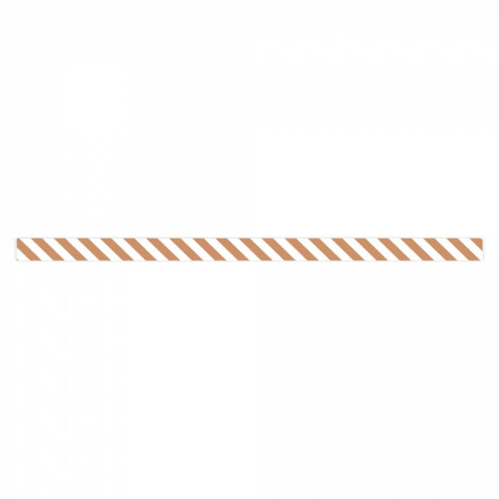 Cadeaulint strepen old orange