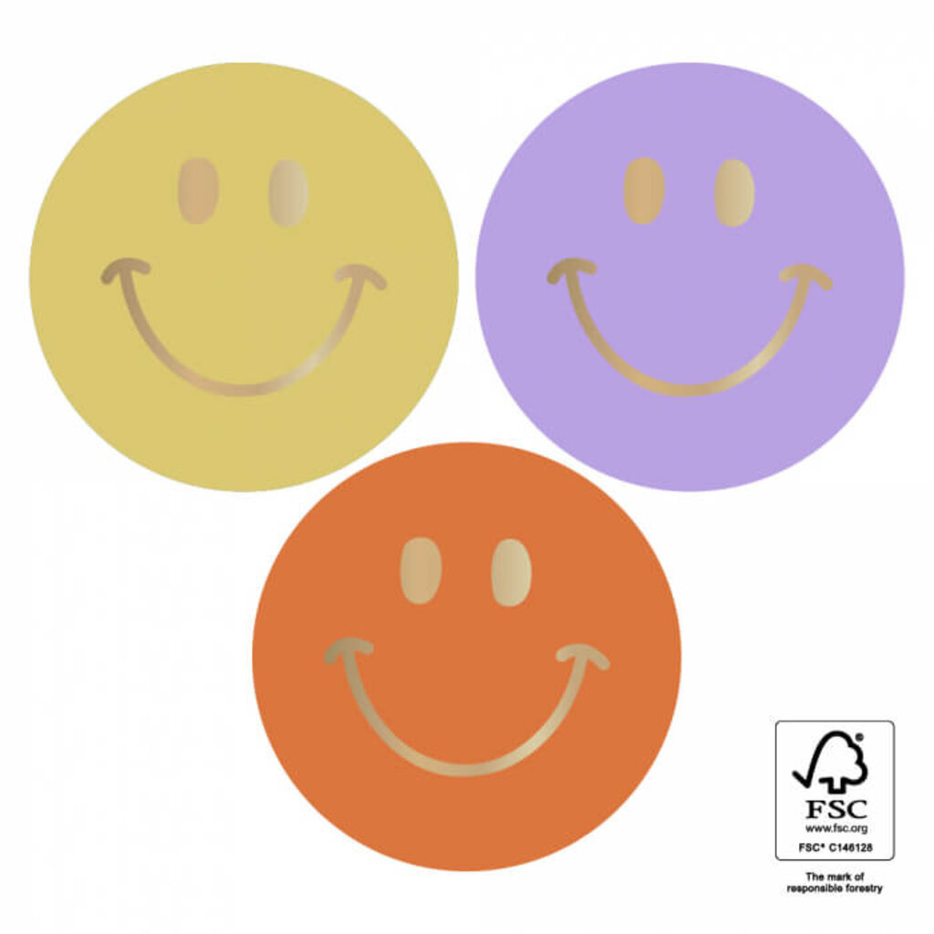Sluitstickers Smileys 9x