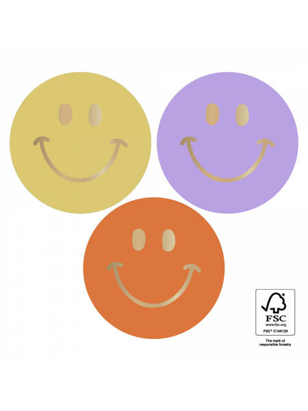 Sluitstickers Smileys 9x