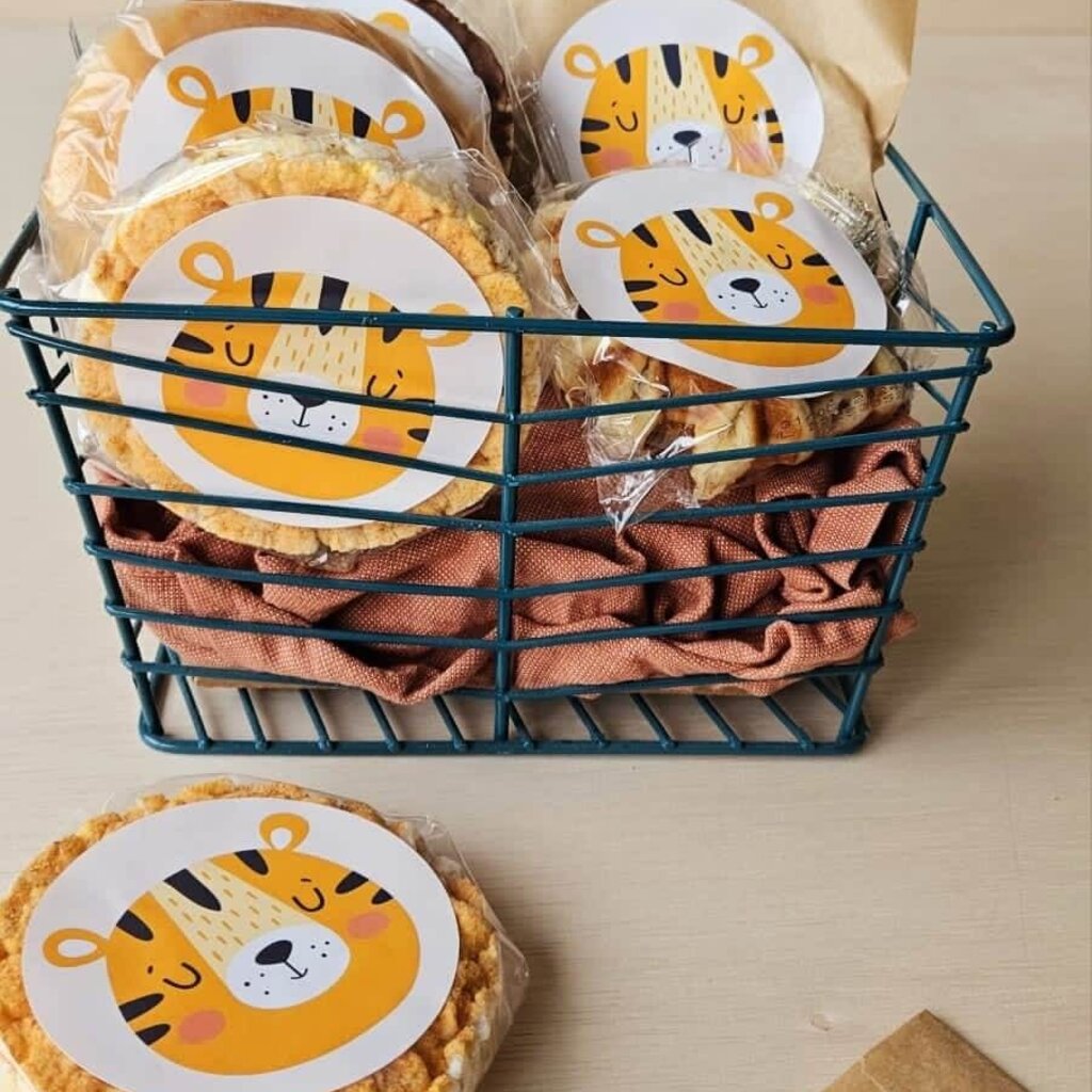 Koek stickers Tijger