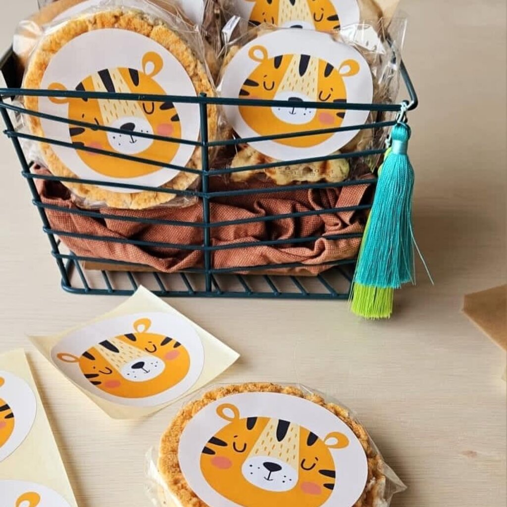 Koek stickers Tijger