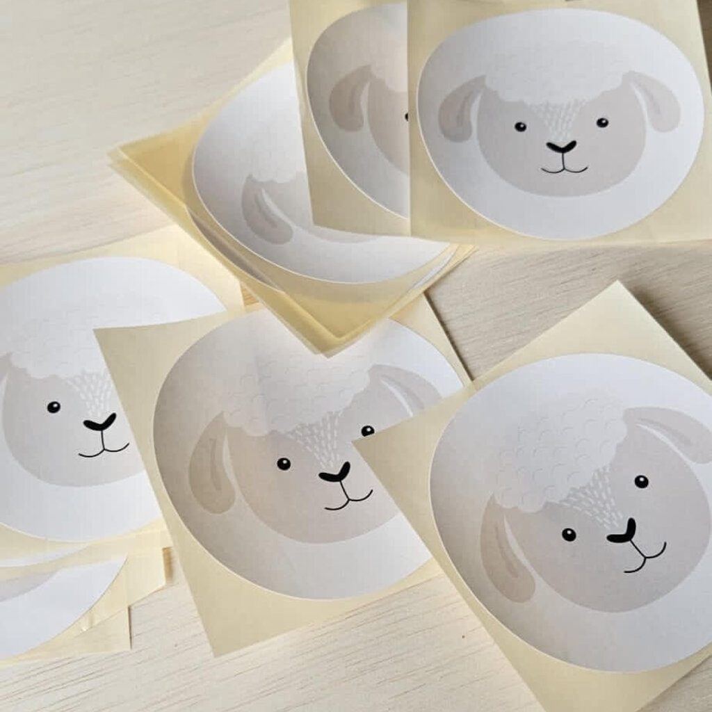 Koek stickers Schaap