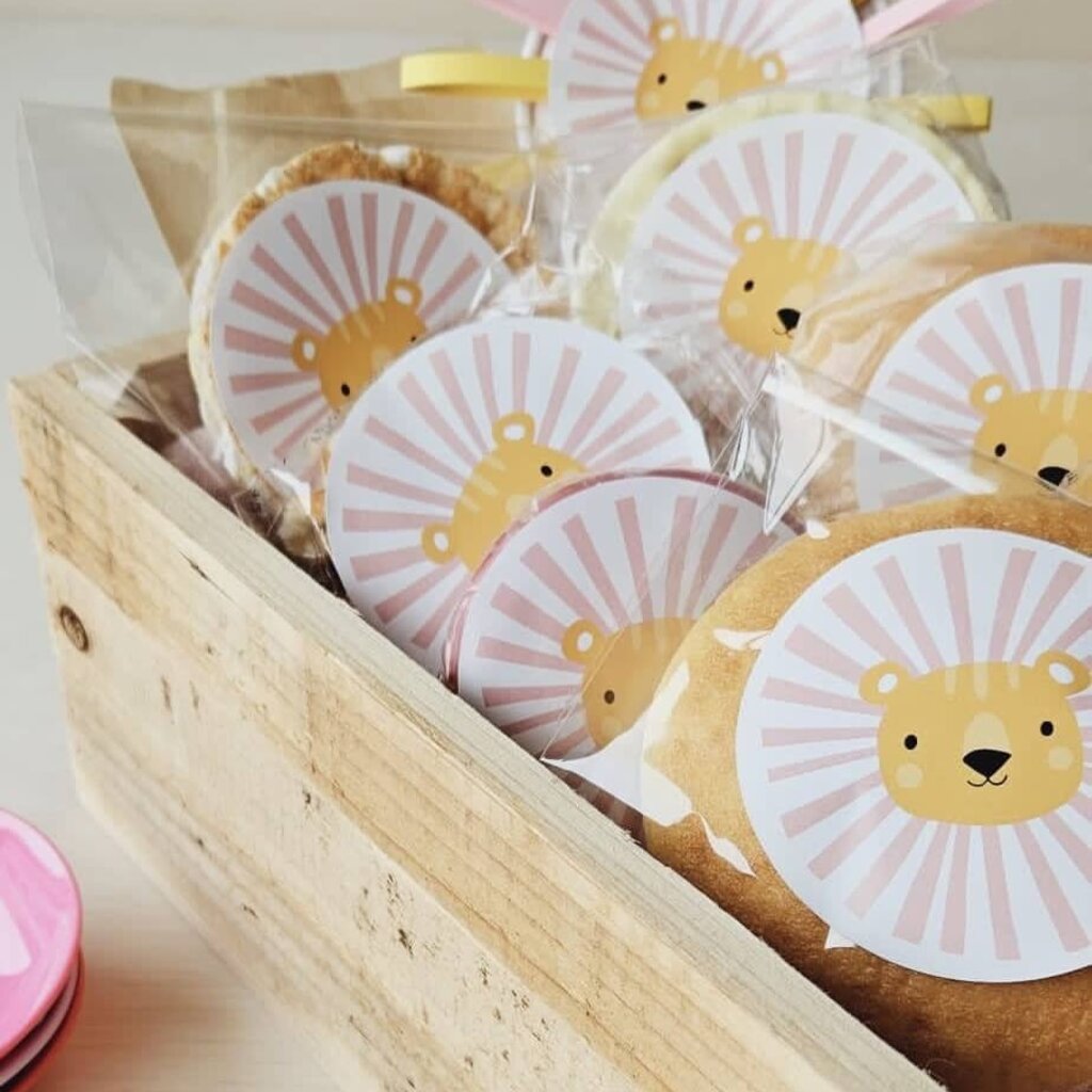 Koek stickers Leeuw