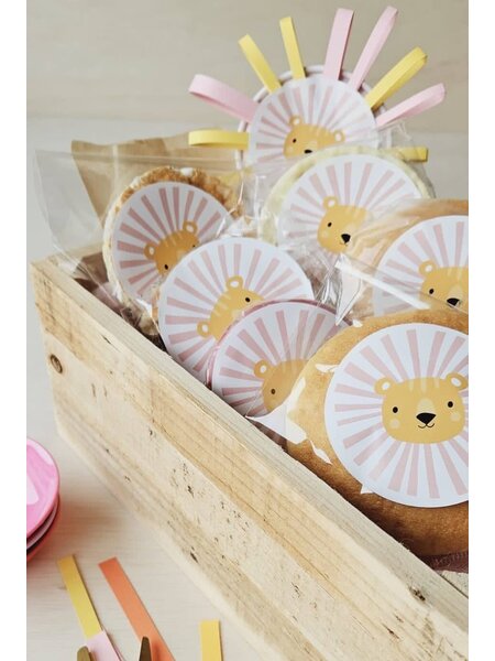 Koek stickers Leeuw