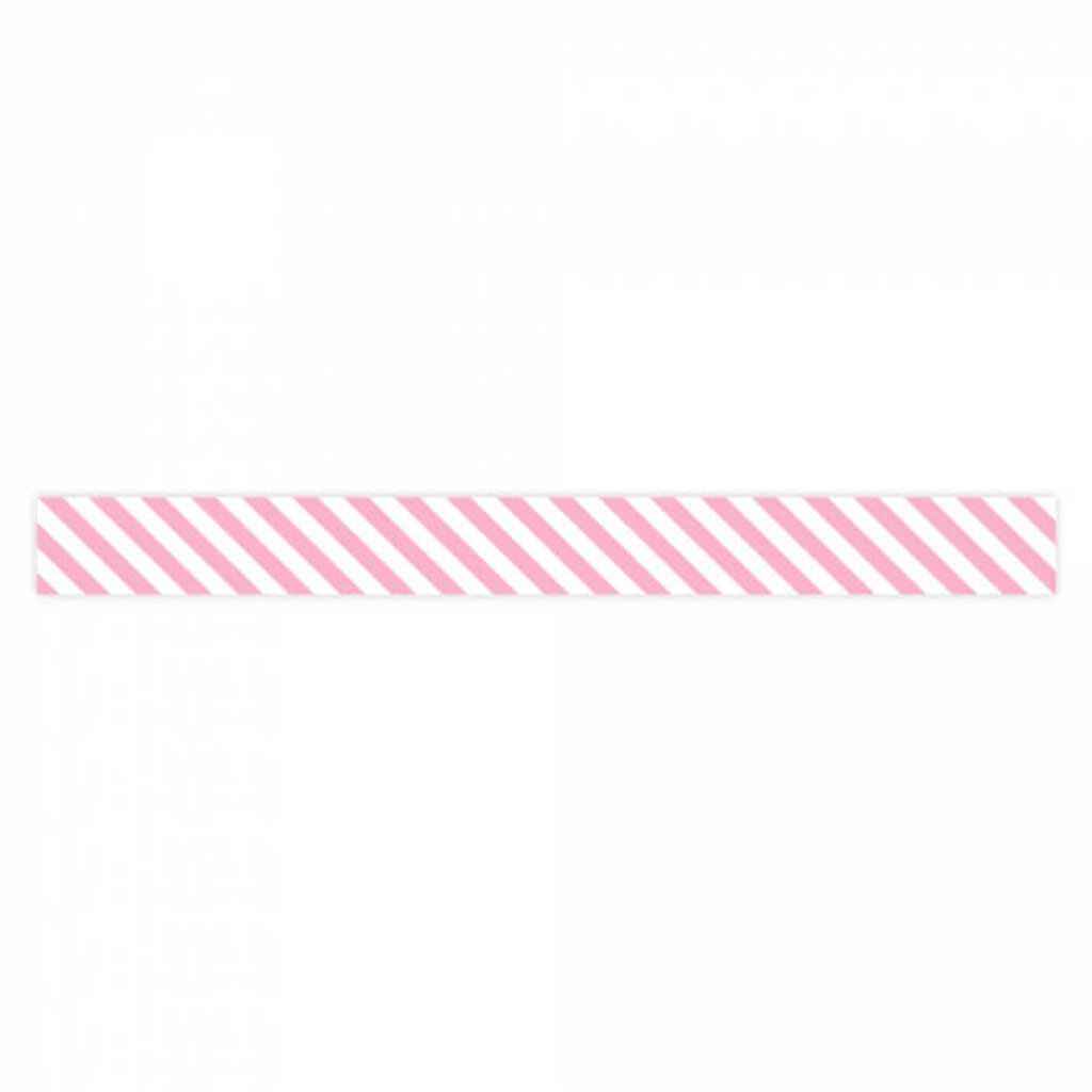 Cadeaulint strepen Candy Pink