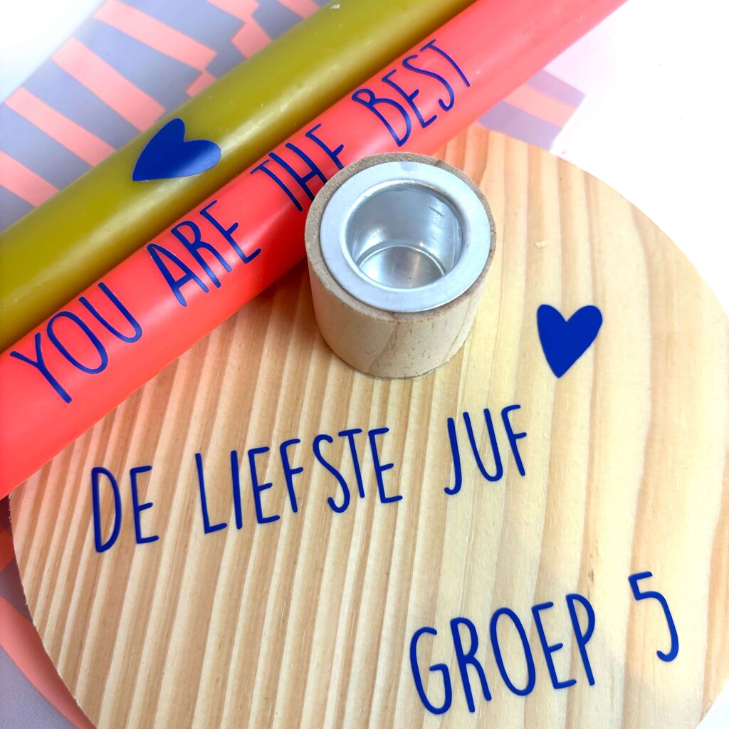 Kandelaar De liefste juf