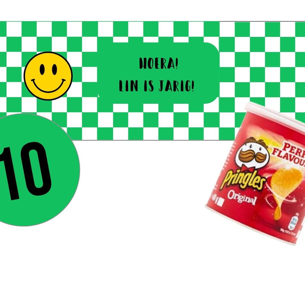 Printable Pringles  Smiley  Groen