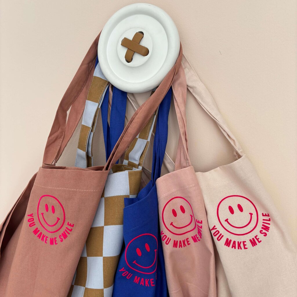 Tas lichtroze You make me smile