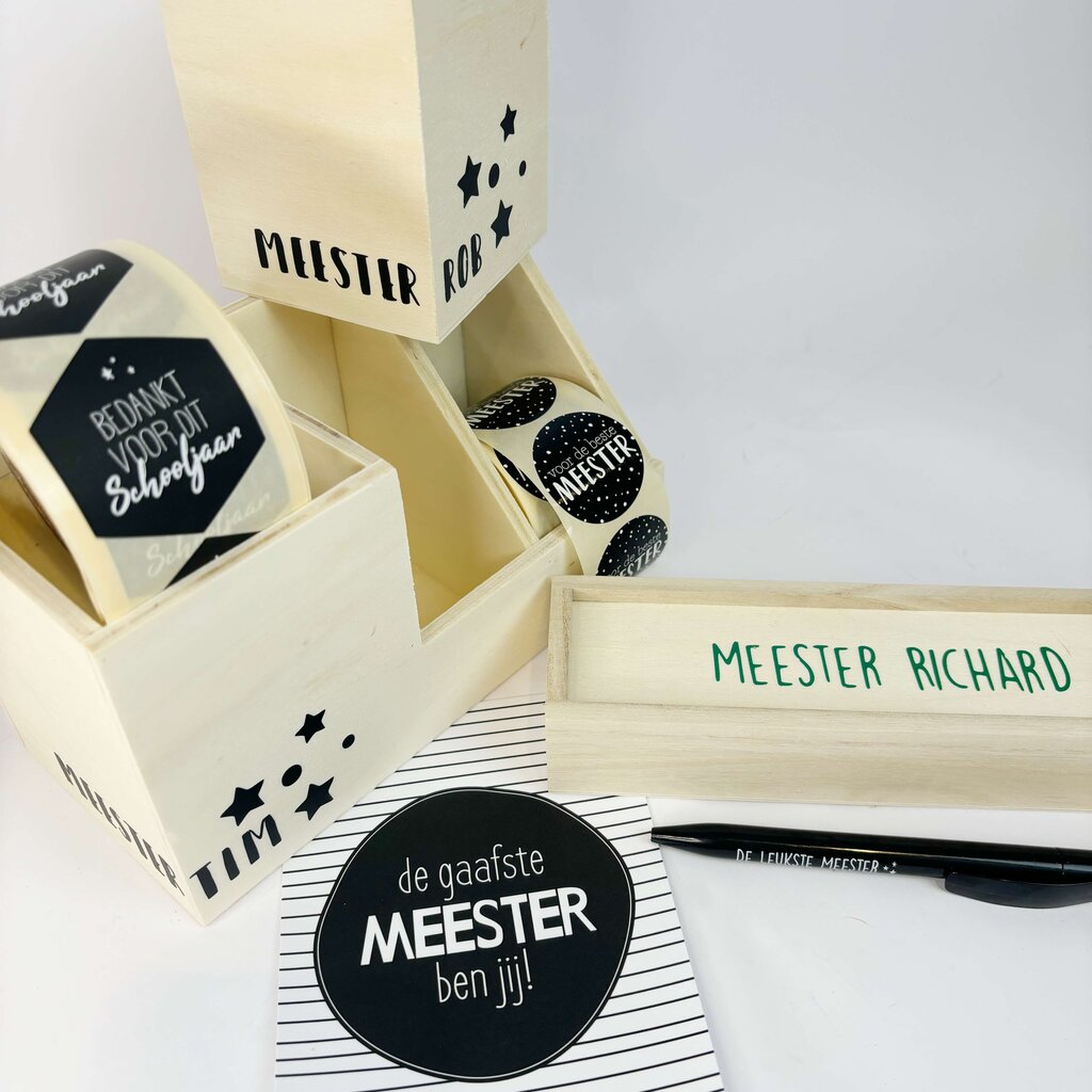 Pennenbak meester of juf XL