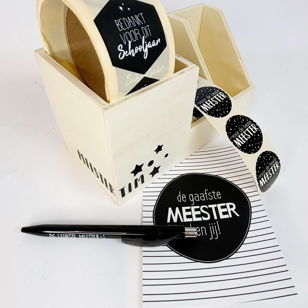 Pennenbak meester of juf XL