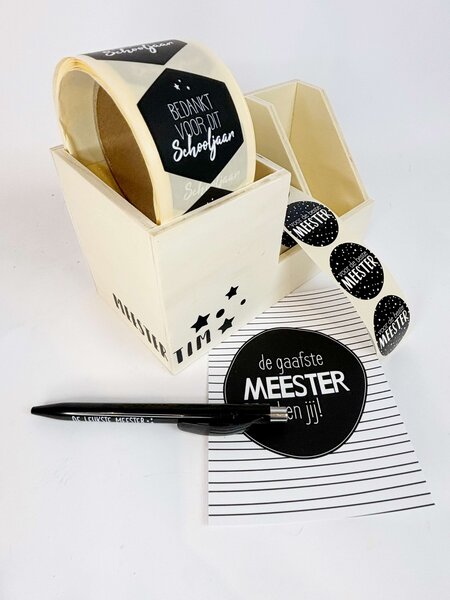 Pennenbak meester of juf XL